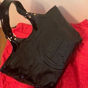 Black Patent Leather Tory Burch Bag